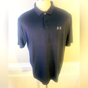 Under Armour Men's Performance 2.0 Golf Polo BLACk/GRAY Sz XL(109)